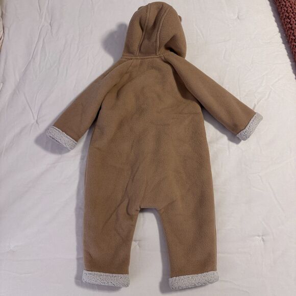 Baby Gap Sherpa Lined Tan/Cream One-Piece 6-12 Months EUC - Picture 2 of 4